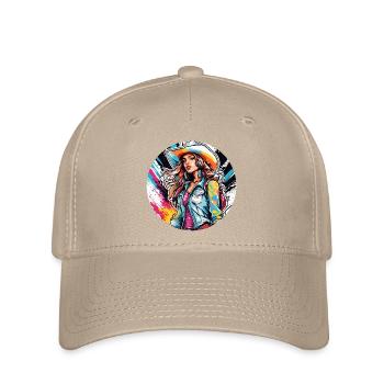 Cow Girl / Wild West / Desert / Lasso / Rodeo - Flexfit Cap - khaki - Front