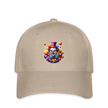 Horror Clown / Circus / Funny / Show / Halloween - Flexfit Cap - khaki - Front