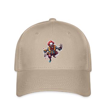 Horror Clown / Circus / Funny / Show / Halloween - Flexfit Cap - khaki - Front