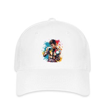 Boxer / Sports / Fight / Arena / Boxing Ring / Fists - Flexfit Cap - white - Front