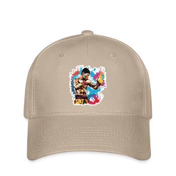 Boxer / Sports / Fight / Arena / Boxing Ring / Fists - Flexfit Cap - khaki - Front