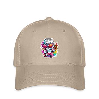 Amor / Liebe / Pfeil / Herz / Valentinstag - Flexfit Cap - Khaki - Vorne