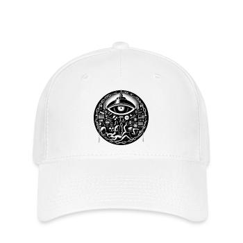 Technologie de l’œil - Casquette Flexfit - blanc - Devant