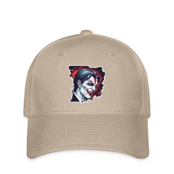 Vampir / Dracula / Blutsauger / Halloween / Mythos - Flexfit Cap - Khaki - Vorne