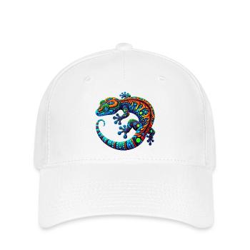 Gecko - Flexfit Cap - Weiß - Vorne