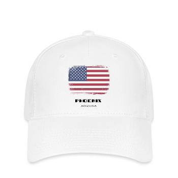 Phoenix, Arizona, USA - Flexfit Cap - white - Front