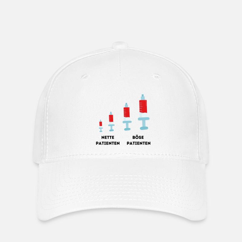 spritzen Nette Patienten Böse Patienten Pflege - Flexfit Cap - Weiß