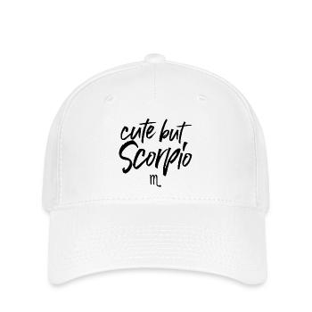 Astro Cute but Scorpio - Flexfit Cap - Weiß - Vorne