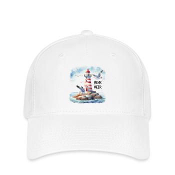 Plus de mer - Casquette Flexfit - blanc - Devant