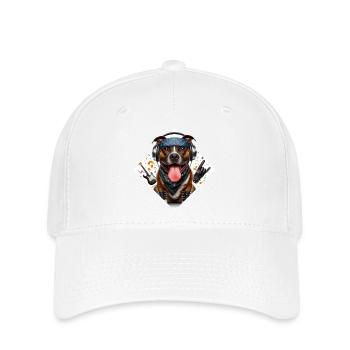 Staff cool rock - Casquette Flexfit - blanc - Devant