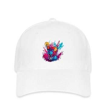 Cocktail / Bar / Mixage / Boisson / Exotique / Club - Casquette Flexfit - blanc - Devant