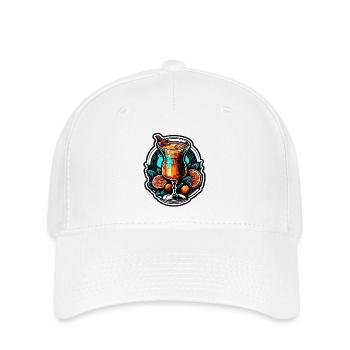 Cocktail / Bar / Mixage / Boisson / Exotique / Club - Casquette Flexfit - blanc - Devant