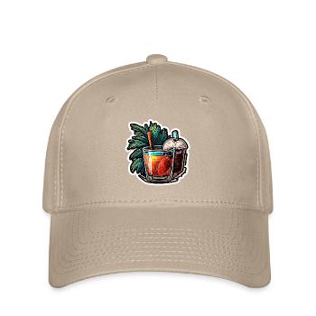 Cocktail / Bar / Mixage / Boisson / Exotique / Club - Casquette Flexfit - kaki - Devant
