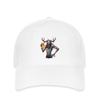 Wendigo / böser Geist / Besitzergreifend / Horror - Flexfit Cap - Weiß - Vorne