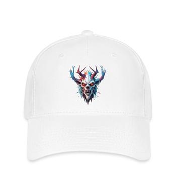 Wendigo / böser Geist / Besitzergreifend / Horror - Flexfit Cap - Weiß - Vorne