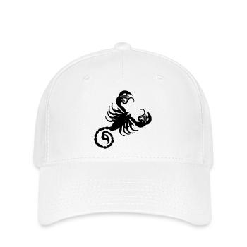 Sternzeichen Skorpion - Flexfit Cap - Weiß - Vorne