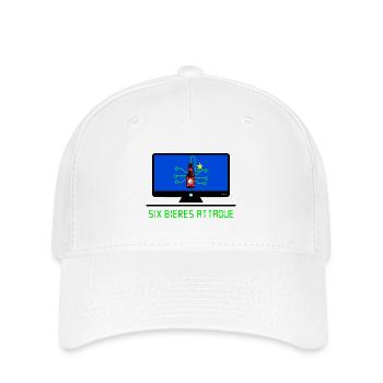 Six beers attack - Flexfit Cap - white - Front