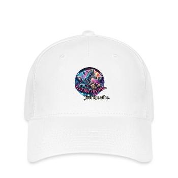 Feel the rhythm - Zebra at the DJ booth - Flexfit Cap - white - Front