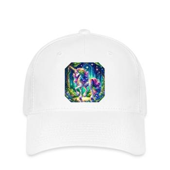 Fantaisie Licorne Chevaux Fans Licorne Amoureux - Casquette Flexfit - blanc - Devant