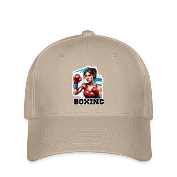 Boxer / Sport / Kampf / Arena / Boxring / Fäuste - Flexfit Cap - Khaki - Vorne