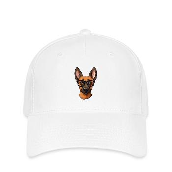 Belgian Malinois Dog Breed Watercolor Cartoon Kawa - Flexfit Cap - white - Front