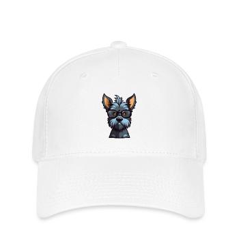 Scottish Terrier Dog Breed Watercolor Cartoon Kawa - Flexfit Cap - white - Front