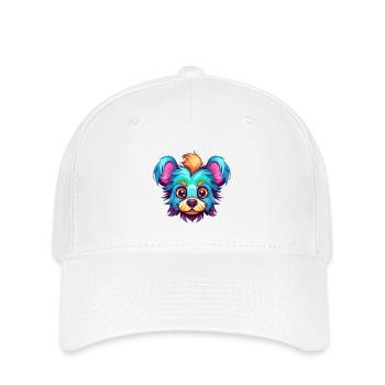 Jouet russe chien race aquarelle dessin animé Kawaii Co - Casquette Flexfit - blanc - Devant