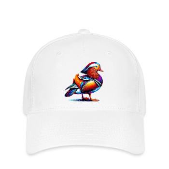 Mandarin duck - Flexfit Cap - white - Front