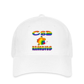 CSD Hamburg Christopher Street Day - Flexfit Cap - Weiß - Vorne