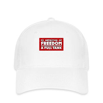 Petrol pump statement refuelling with electrical energy - Flexfit Cap - white - Front