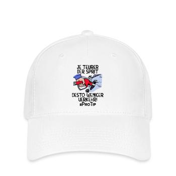 Refueling Statement Petrol Station Petrol Diesel Energy - Flexfit Cap - white - Front