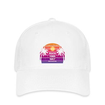 Beach Vibes Only - Flexfit Cap - Weiß - Vorne