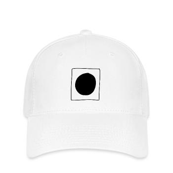 kreis quadrat symbol form - Flexfit Cap - Weiß - Vorne