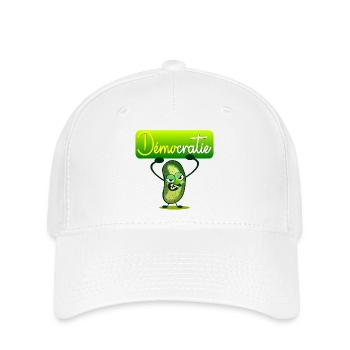 Démocratie Cornichons - Casquette Flexfit - blanc - Devant