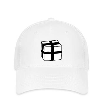 geschenk packung symbol schachtel - Flexfit Cap - Weiß - Vorne