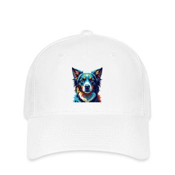 Slovensky Kopov Hunderasse Bunte Karikatur Kawaii - Flexfit Cap - Weiß - Vorne