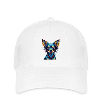 Russian Toy Terrier Dog Breed Cartoon Kawaii - Flexfit Cap - white - Front