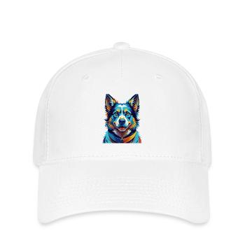 Slovensky Kopov Hunderasse Bunte Karikatur Kawaii - Flexfit Cap - Weiß - Vorne