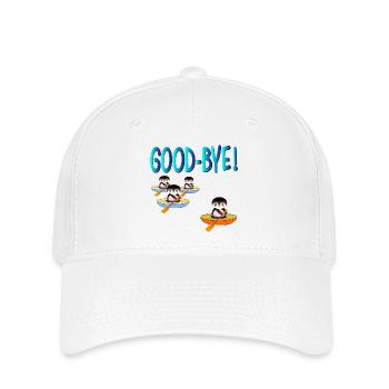 GODD-BYE FAREWELL - Flexfit Cap - white - Front