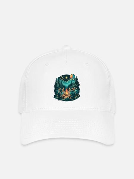 Epische Lagerfeuernacht - Flexfit Cap - Weiß