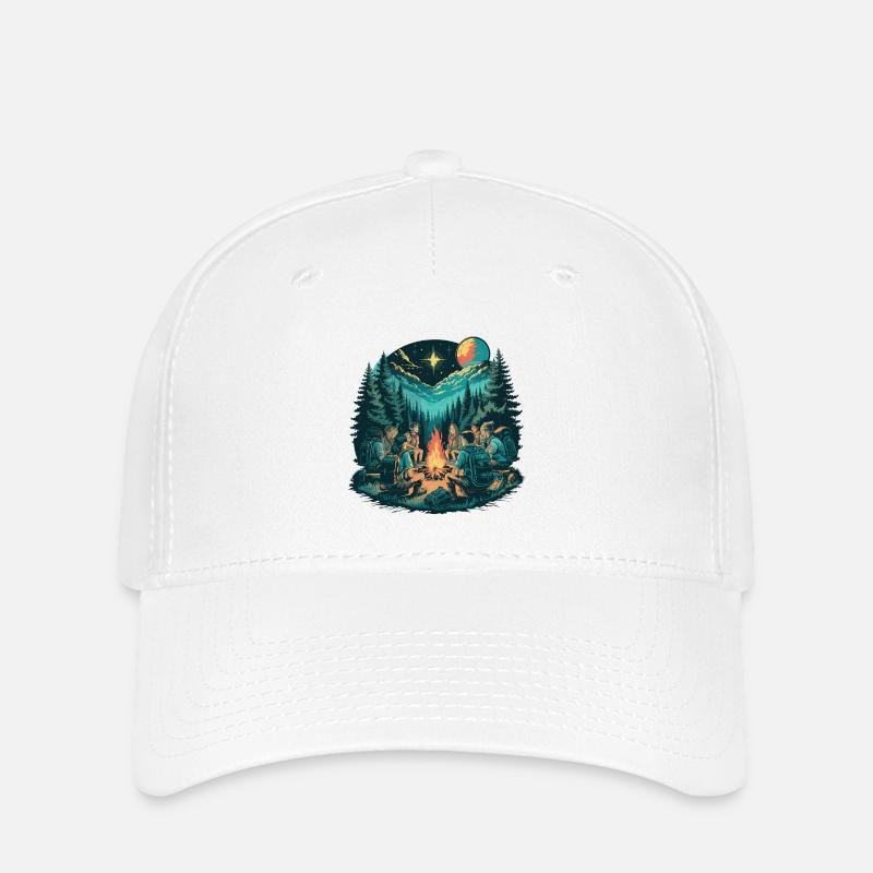 Epische Lagerfeuernacht - Flexfit Cap - Weiß