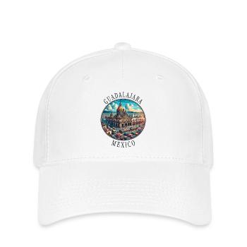 Guadalajara Mexiko Reise Design - Flexfit Cap - Weiß - Vorne