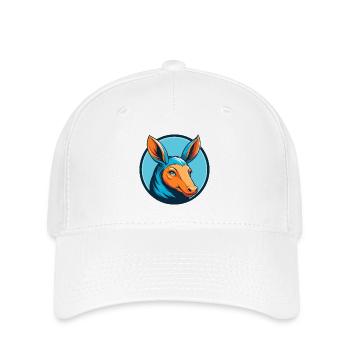 Aardvark Cute Kawaii Cartoon Animal Pet Logo - Flexfit Cap - white - Front