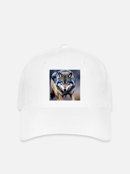 Wolf - Flexfit Cap - Weiß