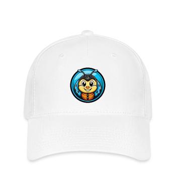 Marienkäfer Bunte Kawaii Cartoon Figur Clipart - Flexfit Cap - Weiß - Vorne