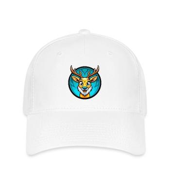 Hirsch Bunt Kawaii Cartoon Charakter Clipart Haustier - Flexfit Cap - Weiß - Vorne