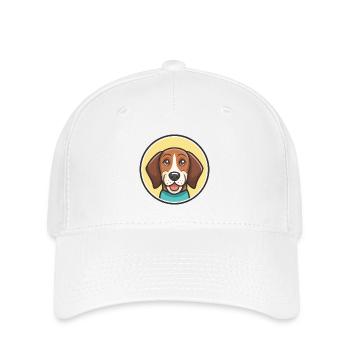 Schweizerischer Niederlaufhund Hunderasse Karikatur - Flexfit Cap - Weiß - Vorne