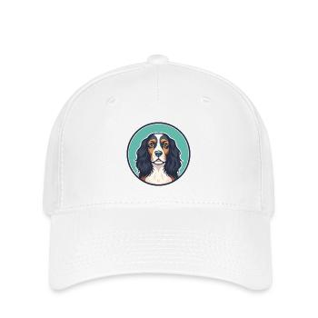 Picardy Spaniel Dog Breed Cartoon Kawaii Clipart - Flexfit Cap - white - Front