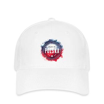 Made in Polska Poland Polish Red White Gift - Flexfit Cap - white - Front