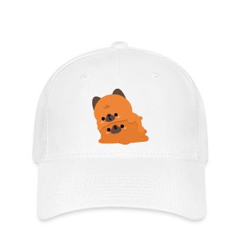 Deutscher Schäferhund-Ehepaar - Flexfit Cap - Weiß - Vorne